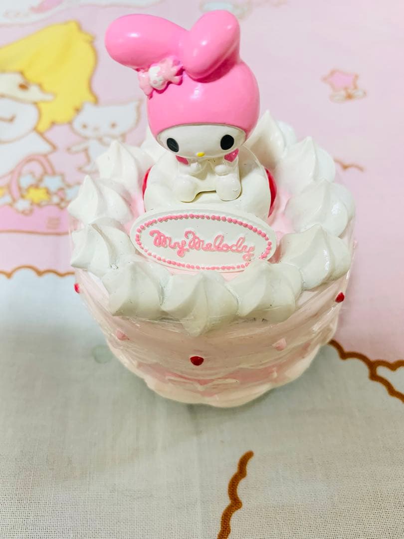 マイメロディ 手巻きケーキ形オルゴール MY MELODY サンリオ