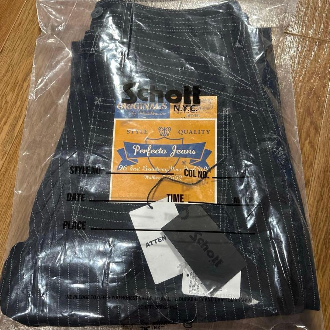 Schott ショット ヒッコリーデニム ブラック 新品未使用 サイズ 32