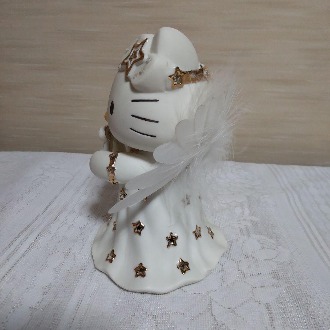 [ 希少 美品 ] ハローキティ ファイバー天使ドール[ 陶器製置き物 ]