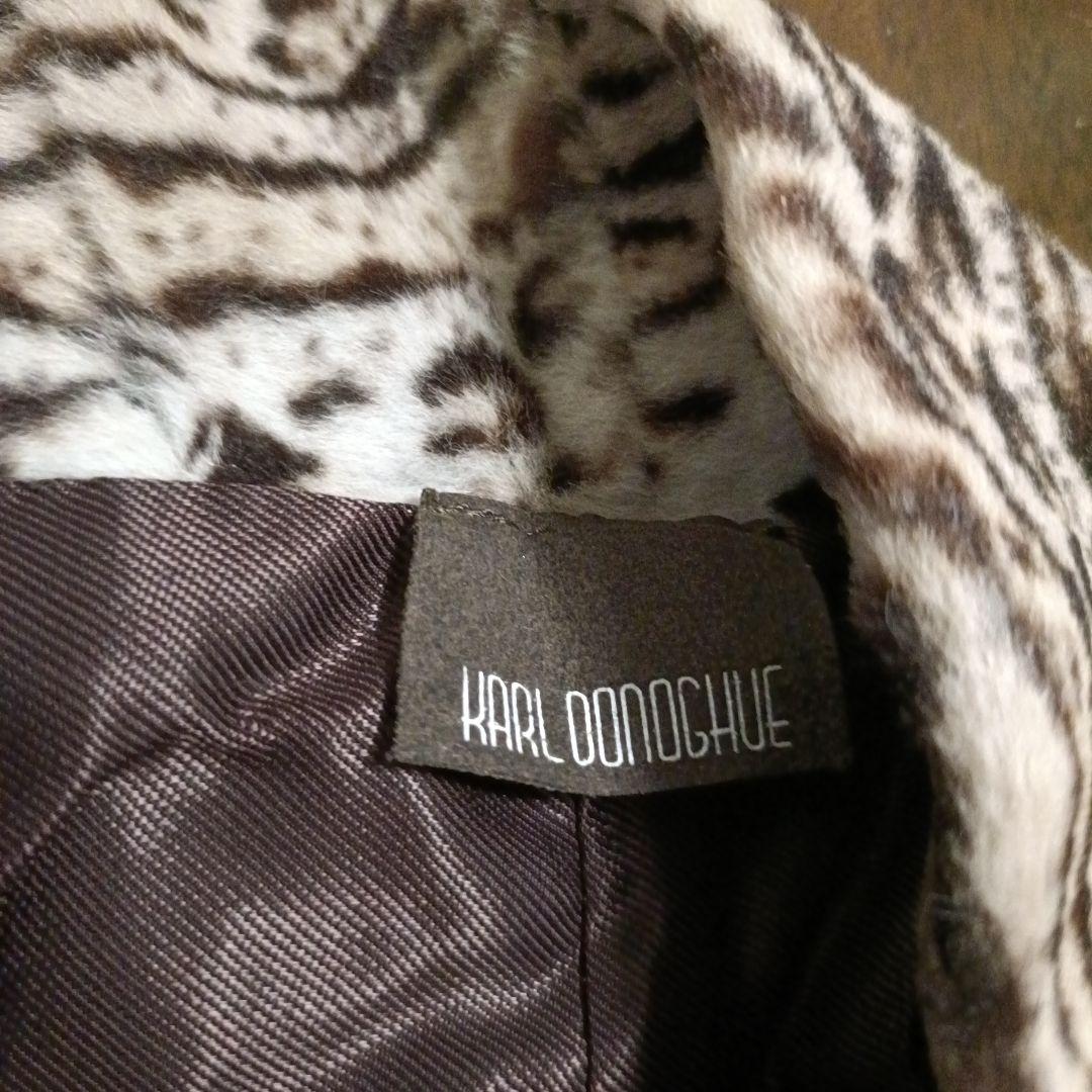 KARL DONOGHUE レオパード柄ファー　スヌード　リアルファー　【美品】