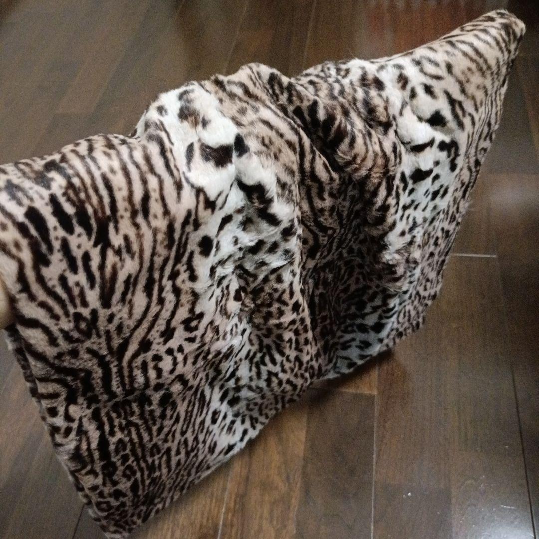KARL DONOGHUE レオパード柄ファー　スヌード　リアルファー　【美品】