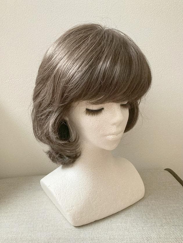 シャポード　ハーフハンドメイド　ソフトカールウェーブショート　アッシュブラウン