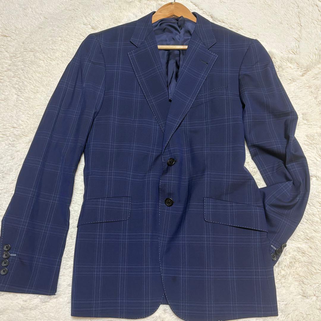 【美品】Paul Smith テーラードジャケット カノニコ　裏地花柄 L 紺色