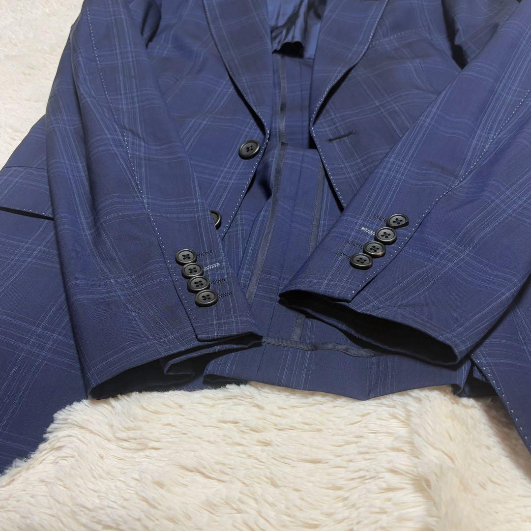 【美品】Paul Smith テーラードジャケット カノニコ　裏地花柄 L 紺色