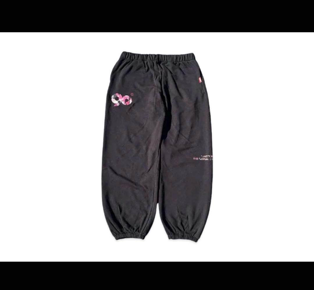 パンツ 90LogoAssort Sweat Pants BLACK PINK CAMO
