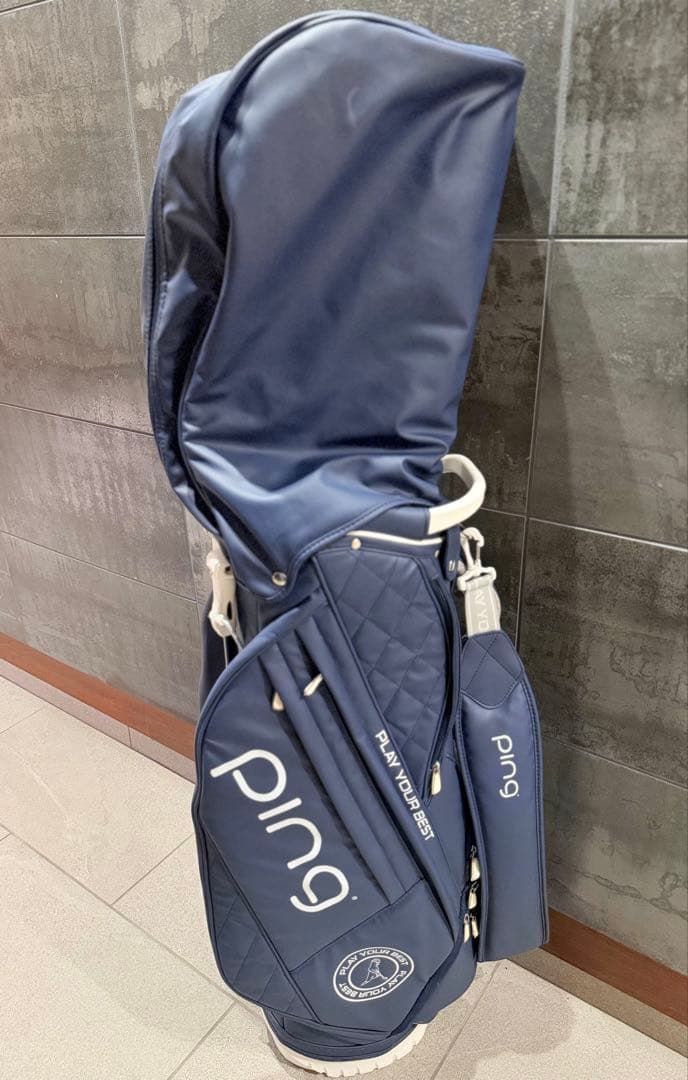 PING ゴルフキャディーバック　青色
