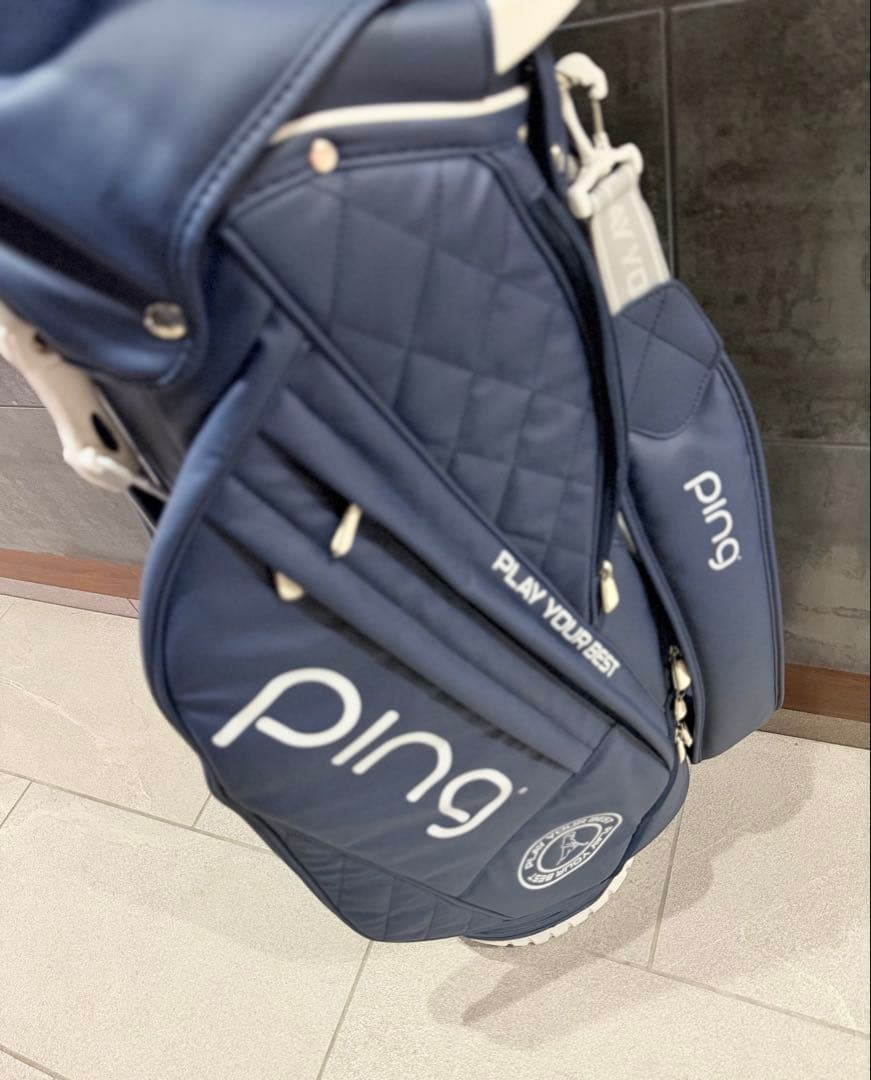 PING ゴルフキャディーバック　青色