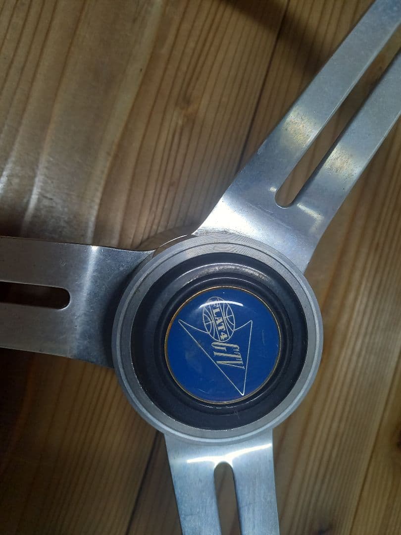 FLAT 4 ワーゲン　ウッド アルミ 3本スポーク ステアリングホイール