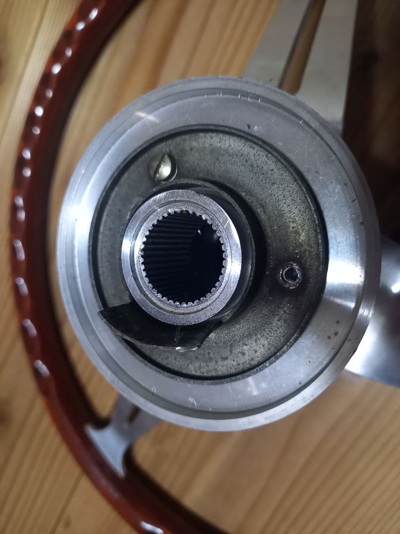 FLAT 4 ワーゲン　ウッド アルミ 3本スポーク ステアリングホイール