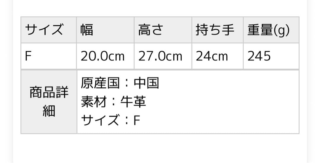 ORSETTO レザーワンハンドルバッグ