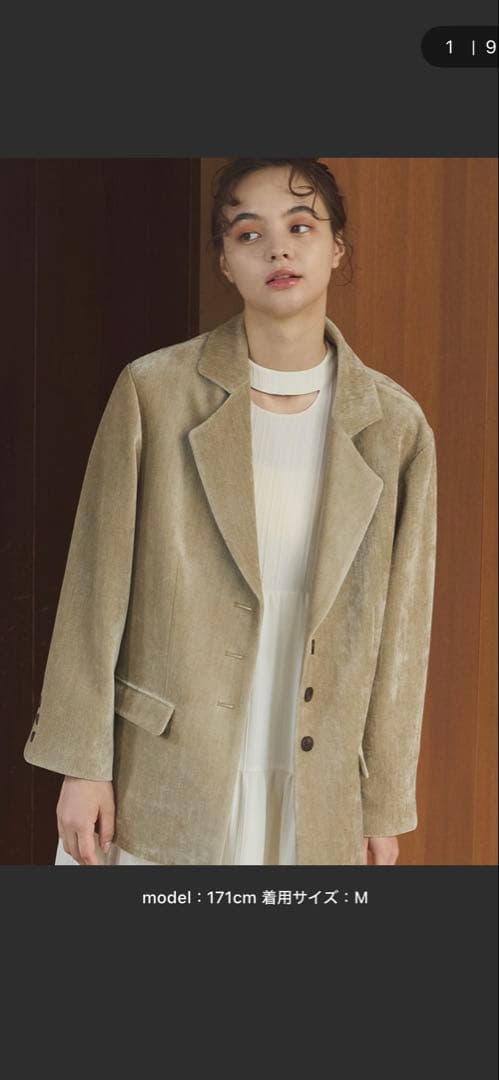 OLUN（ollun）ルーズベーシックモールジャケット