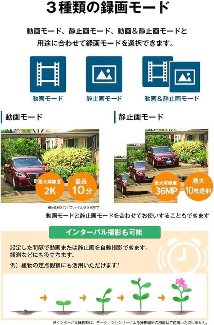 【新品未使用】防犯カメラ トレイルカメラ 屋外 動体検知 暗示モード