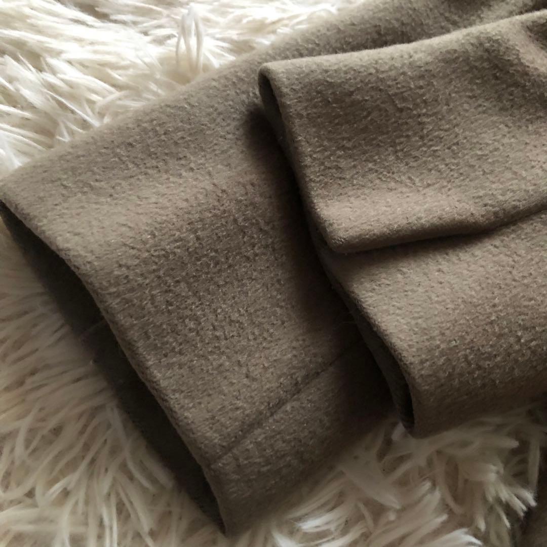 23区【40】ロロピアーナ　ヘリテージ　フーディッドウールコート　カーキブラウン