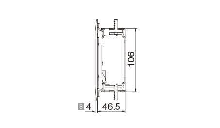 インナーコンセントスクエアL器具ユニット NE35605 2個セット