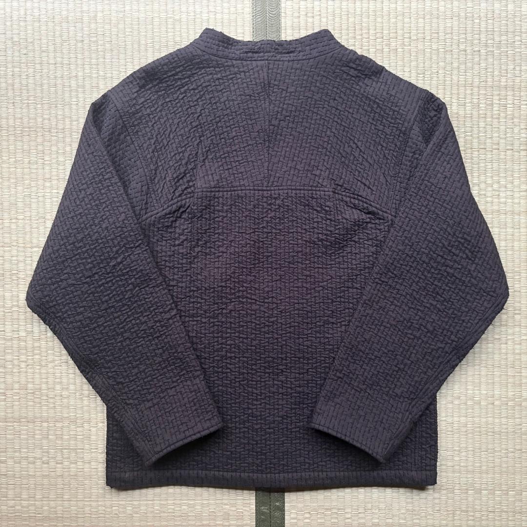 MITTAN 中わた刺し子織ジャケット 黒茶 サイズ3