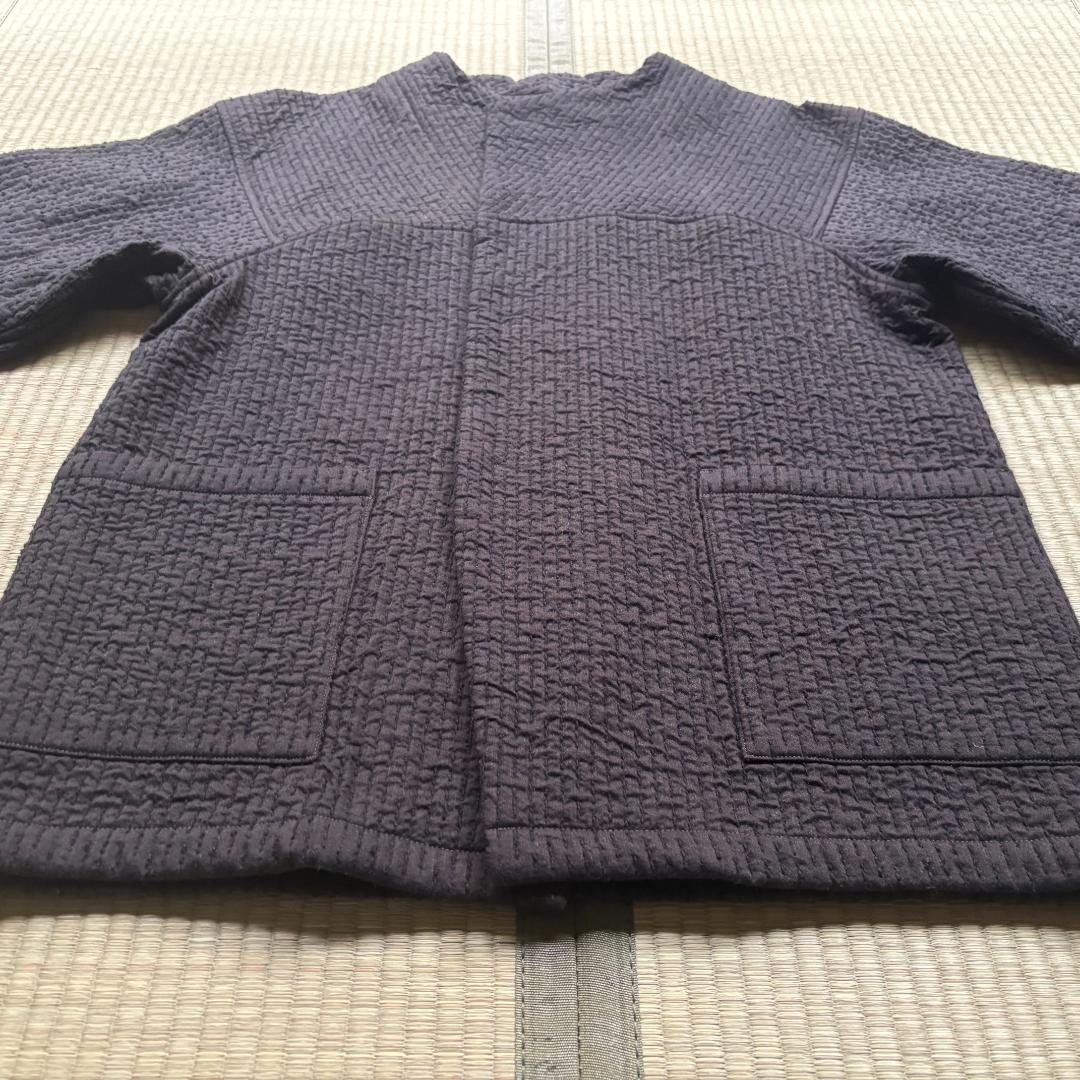 MITTAN 中わた刺し子織ジャケット 黒茶 サイズ3