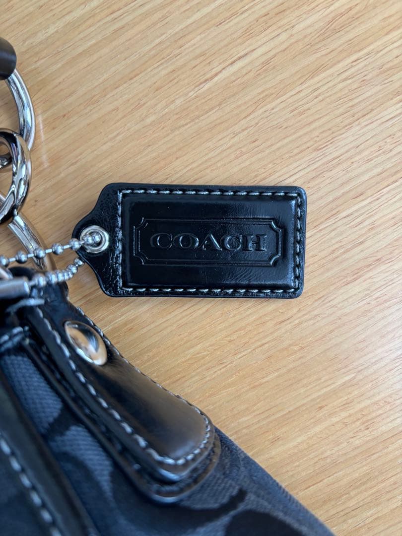 美品 コーチ ワンショルダーバッグ ソーホー シグネチャー キャンバス レザー