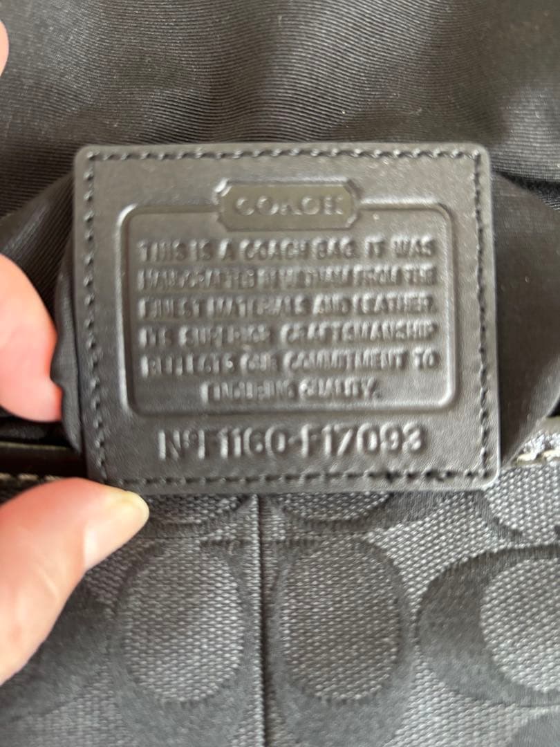 美品 コーチ ワンショルダーバッグ ソーホー シグネチャー キャンバス レザー