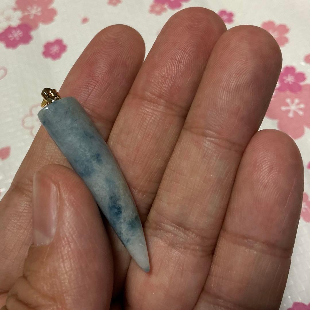 【専用】糸魚川翡翠　コン沢　ネックレストップ（101）