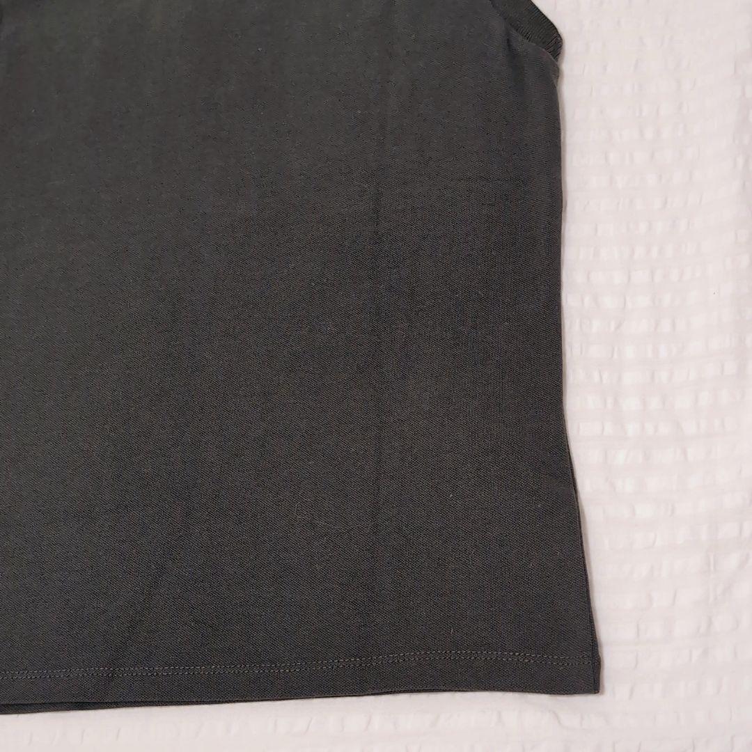 PRADA ノースリーブポロシャツ カーキ×ブラック　S