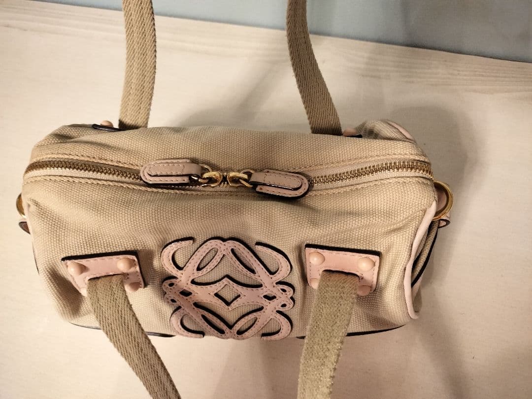 ロエベ アナグラム ハンドバッグ キャンバス レディース LOEWE