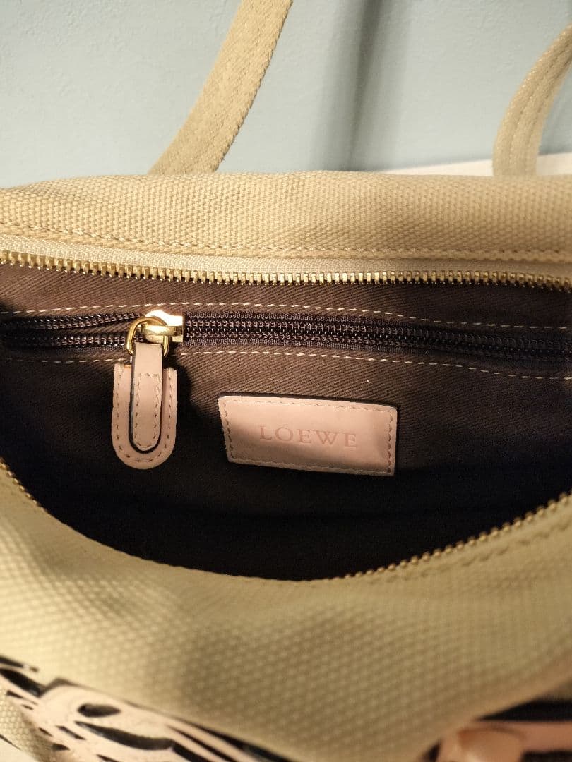 ロエベ アナグラム ハンドバッグ キャンバス レディース LOEWE