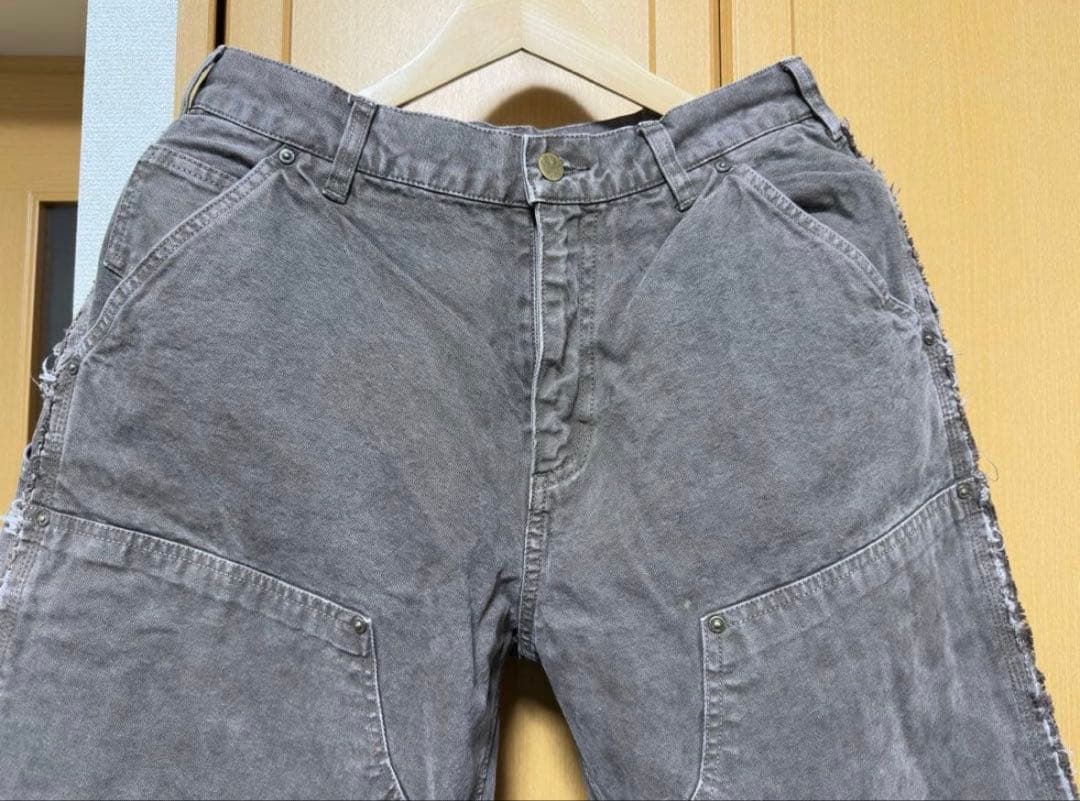 Distressed DoubleKnee Painter Brown Mサイズ