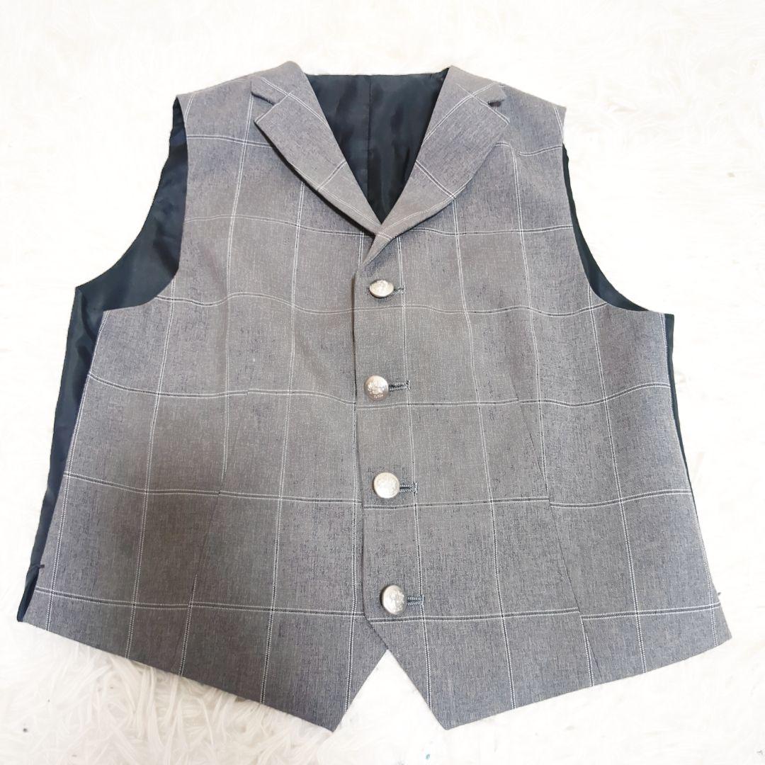 極美品　ワンダーファクトリー　男子　フォーマルスーツ　6点セット　グレー