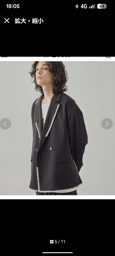 新品 JUNRED 刺繡ジャケットＭ 上下セット