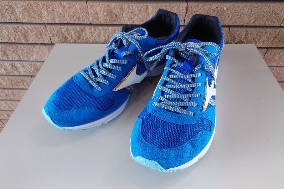 着用1回☆ミズノ ウェーブエンペラージャパン4 ランニングシューズ 27cm 青