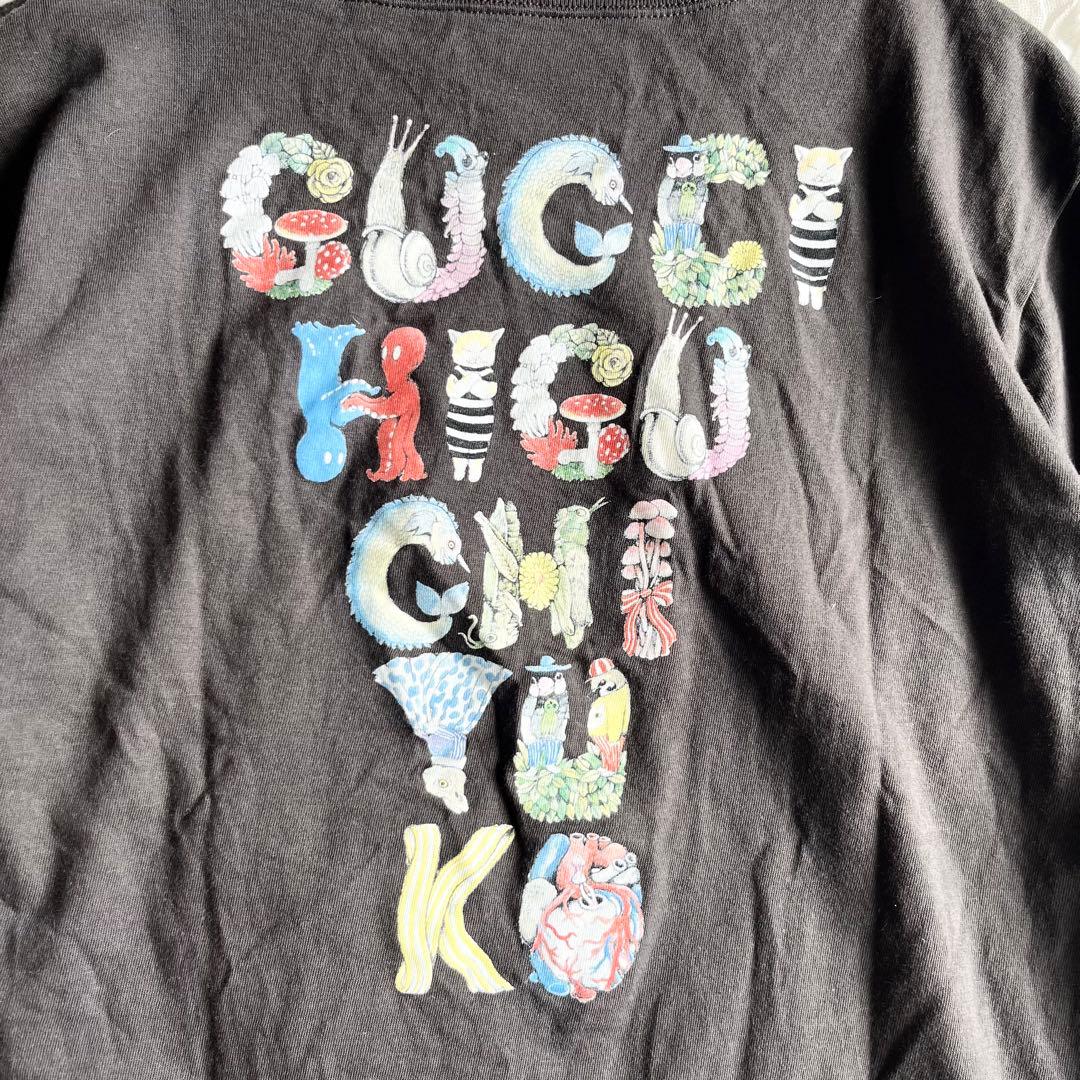 【美品✨】ヒグチユウコ×GUCCIチルドレンズ　猫プリントTシャツ　サイズ8