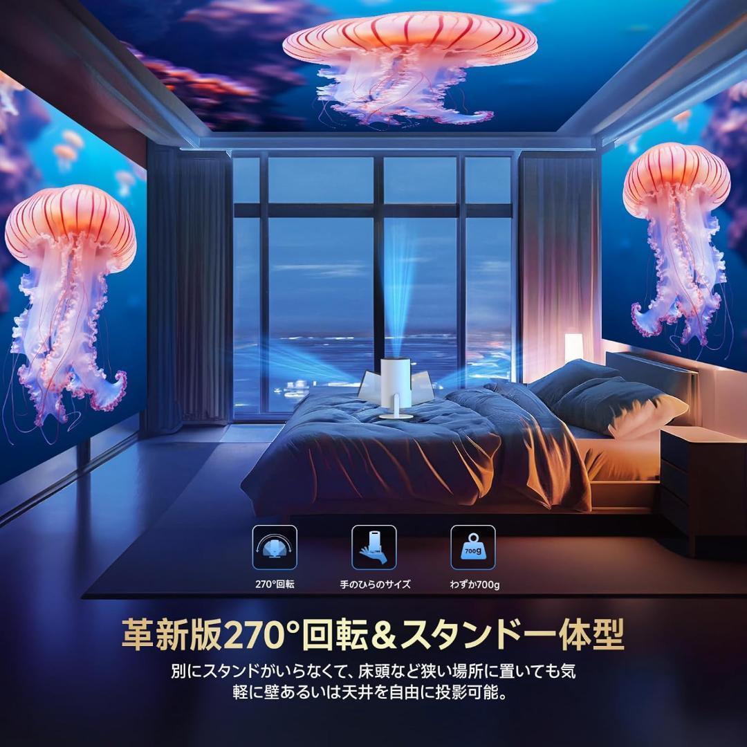 【開封済・未使用】OWNKNEW AK-1 プロジェクター 家庭用 小型 白＃2