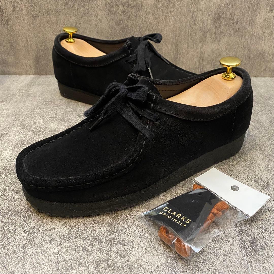 クラークス Clarks ワラビー【24.5】ブラック スエード