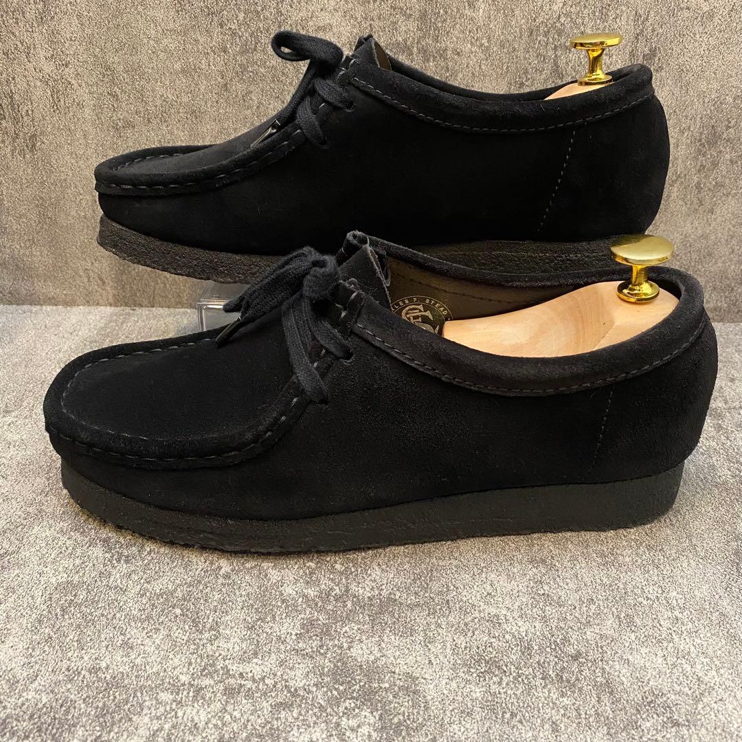 クラークス Clarks ワラビー【24.5】ブラック スエード