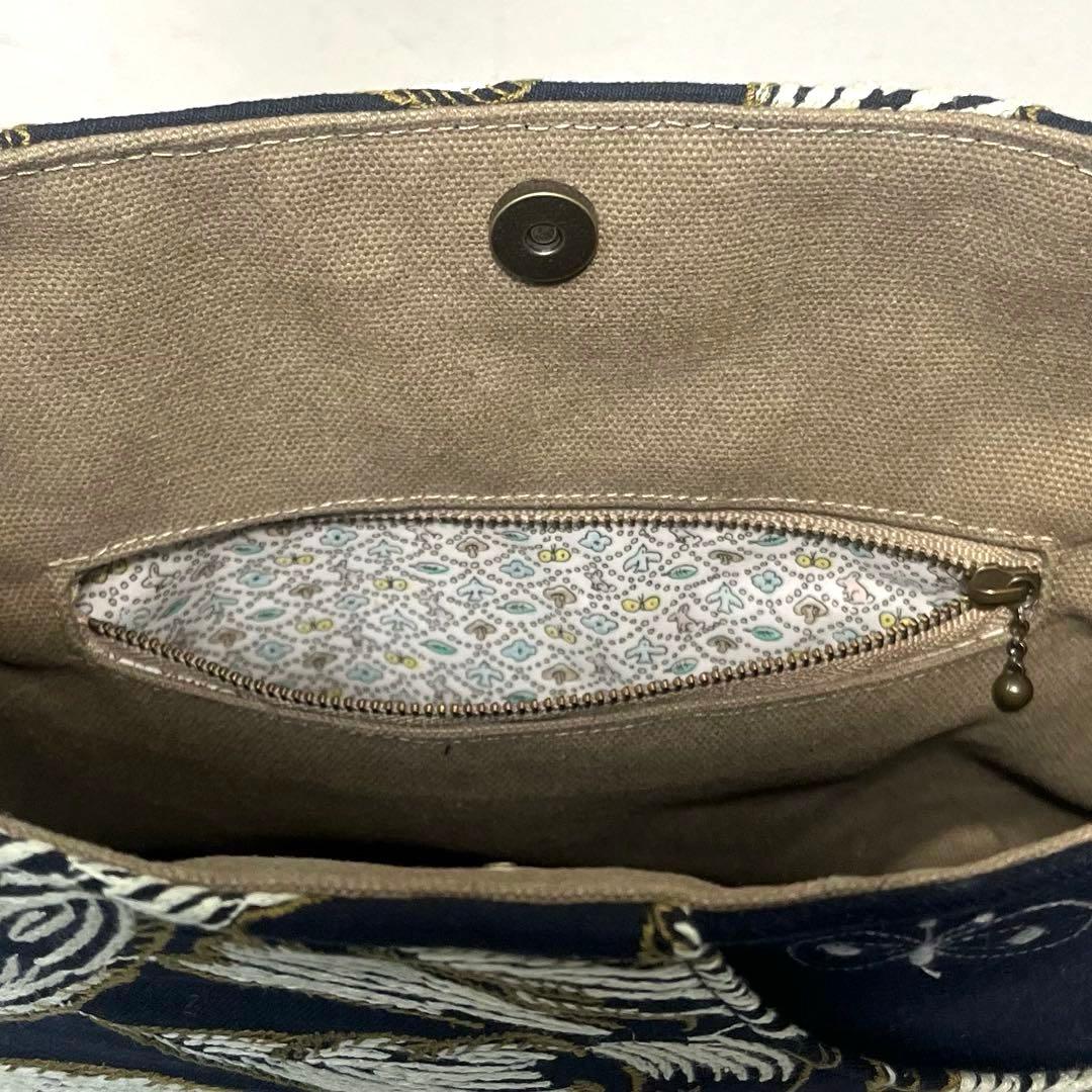 ミナペルホネン　ハンドメイドバッグ　まーるいショルダーバッグ