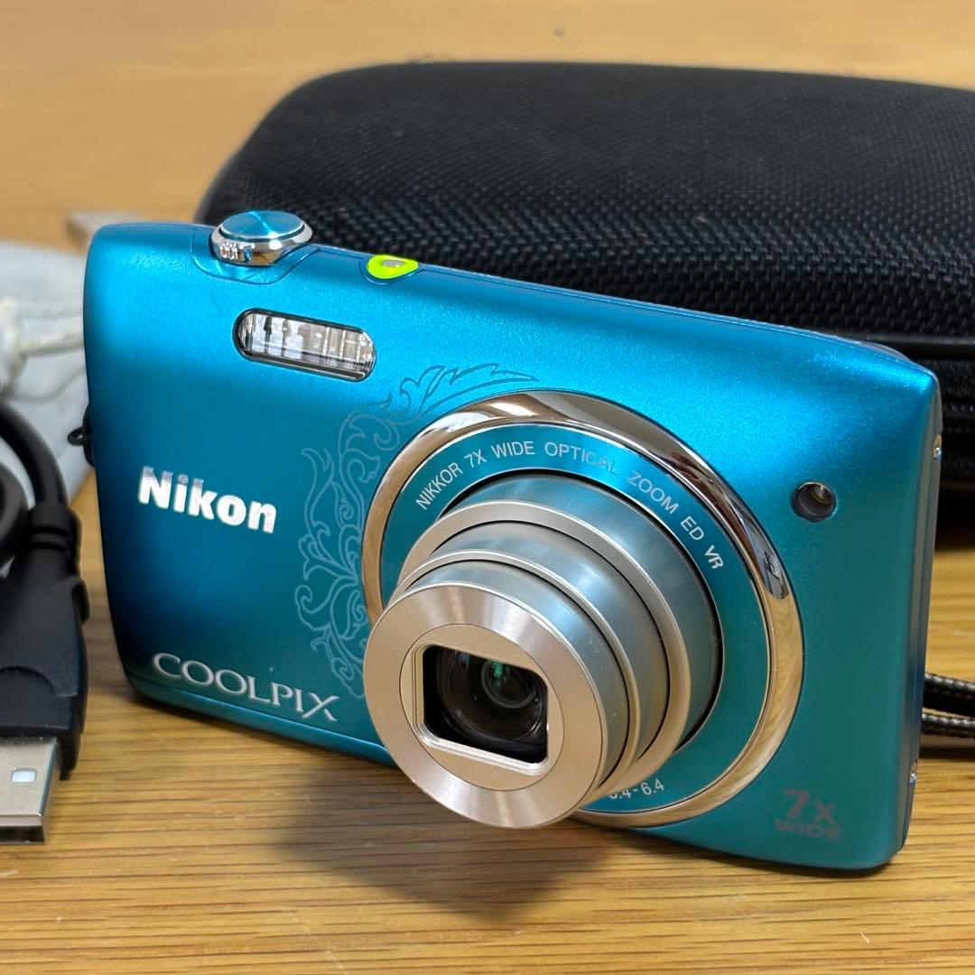 Nikon COOLPIX S3500 オリエンタルブルー　デジタルカメラ