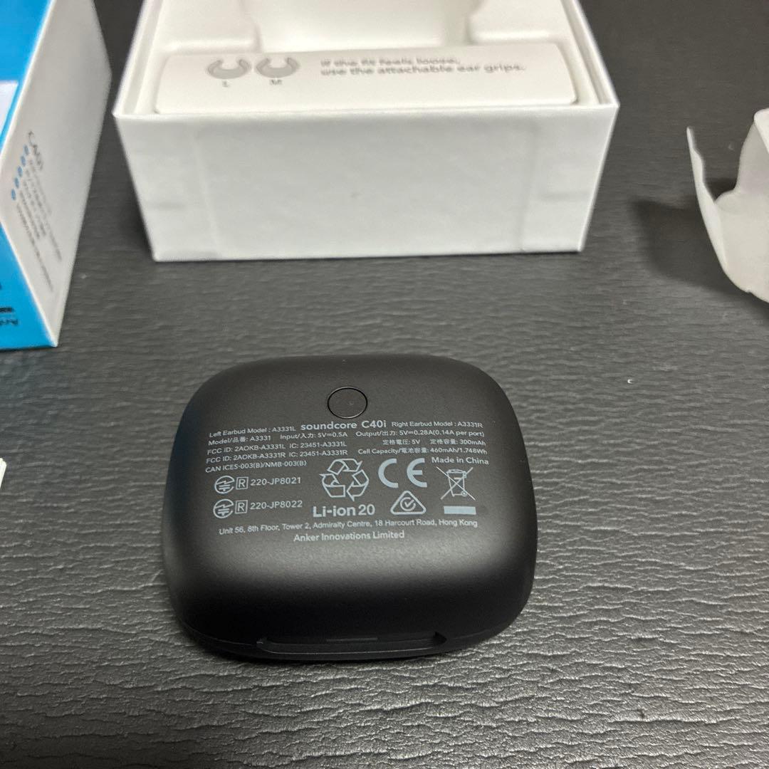 Anker Soundcore C40i イヤーカフ型イヤホン クリアブラック