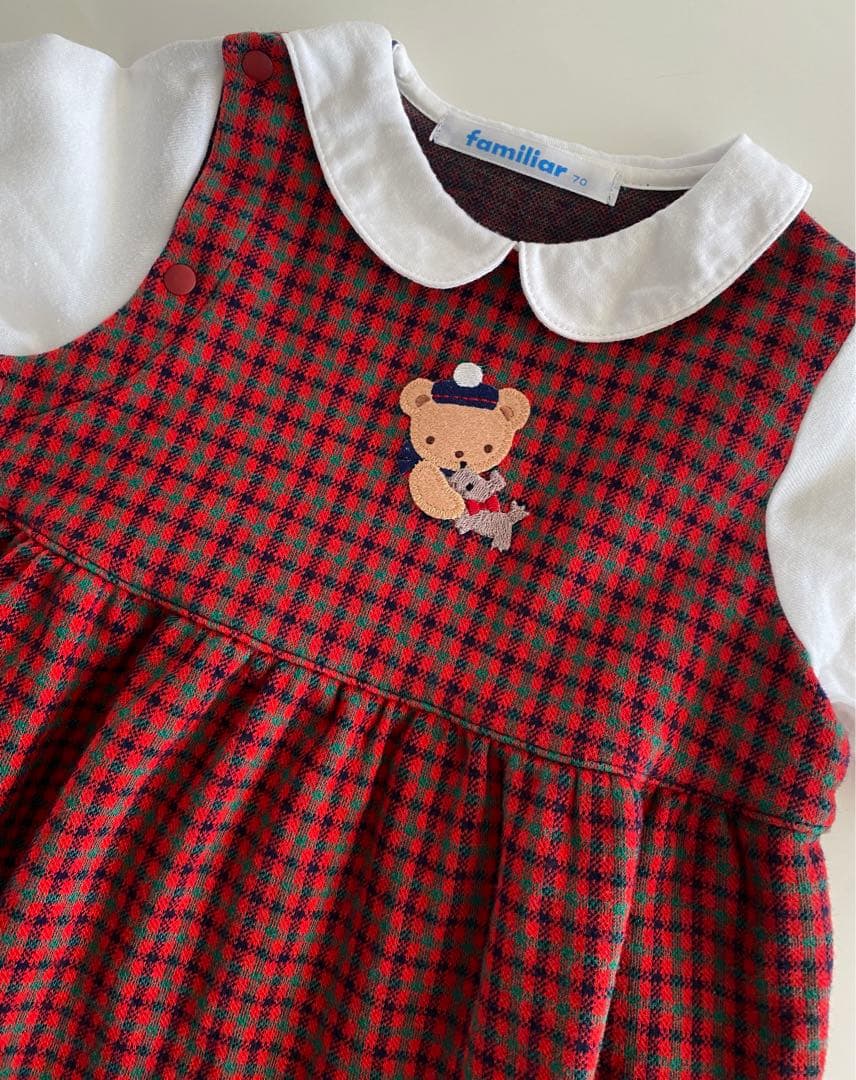 ファミリア　ロンパース　長袖