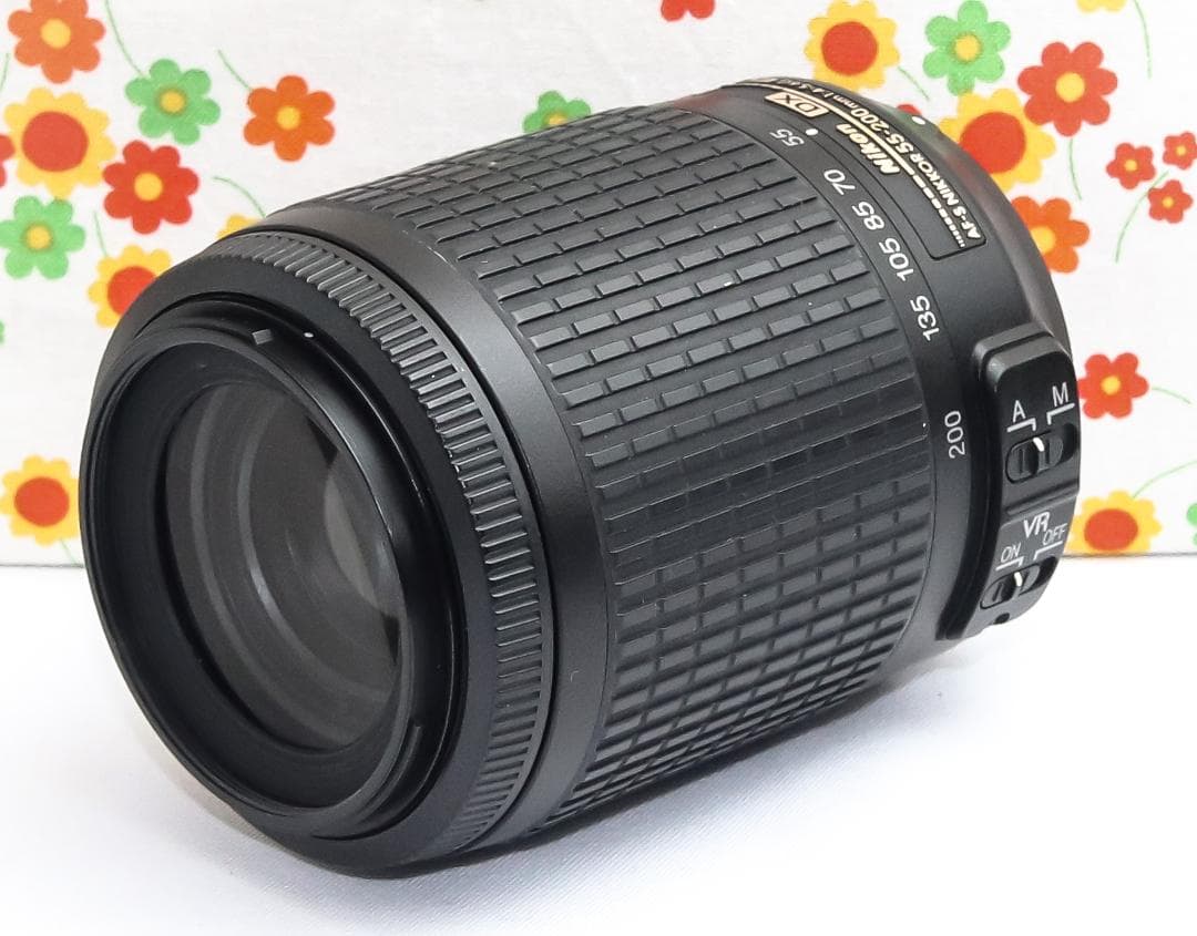 ニコン Nikon AF-S 55-200m☆望遠レンズ☆付属品多数