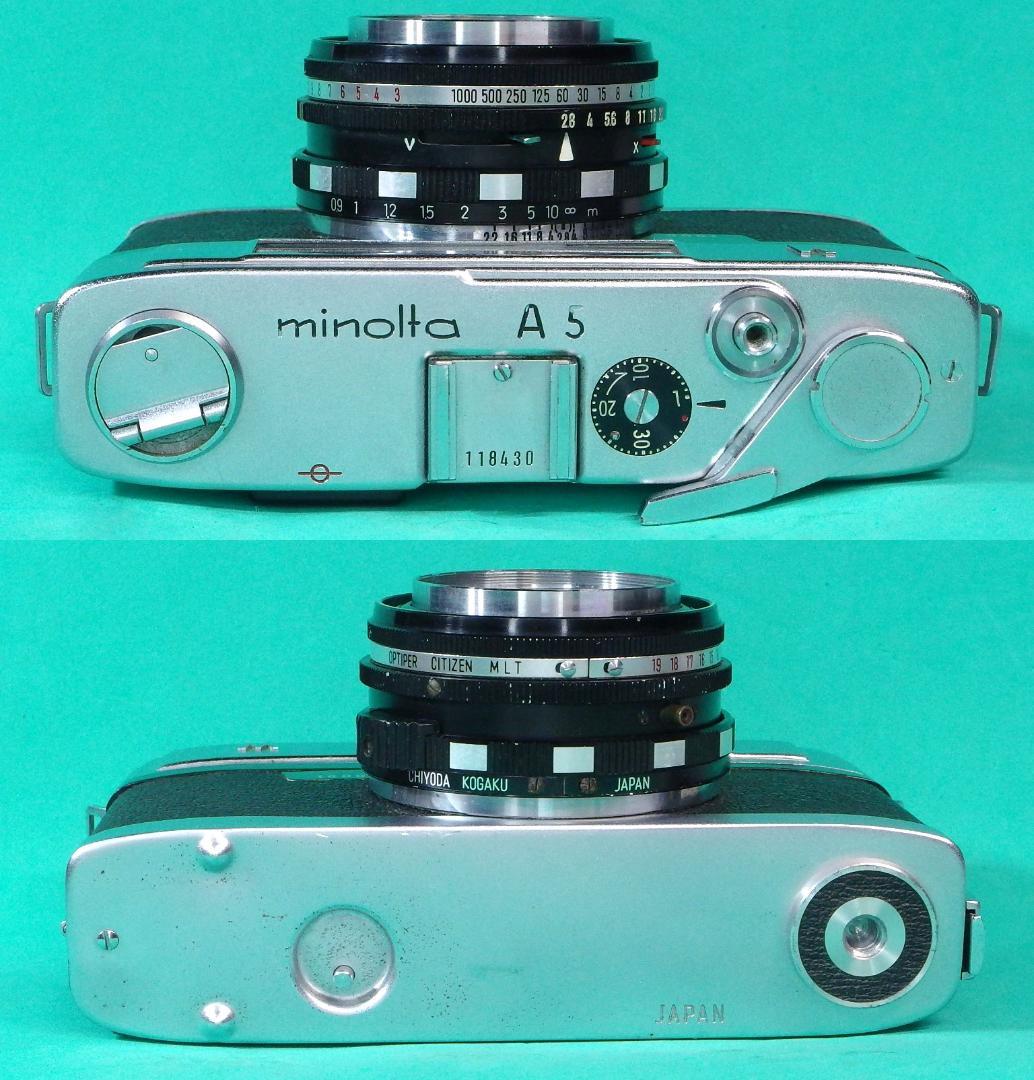 【美品】ミノルタA5ロッコール45/2.8フルマニュアル機【試写済み】