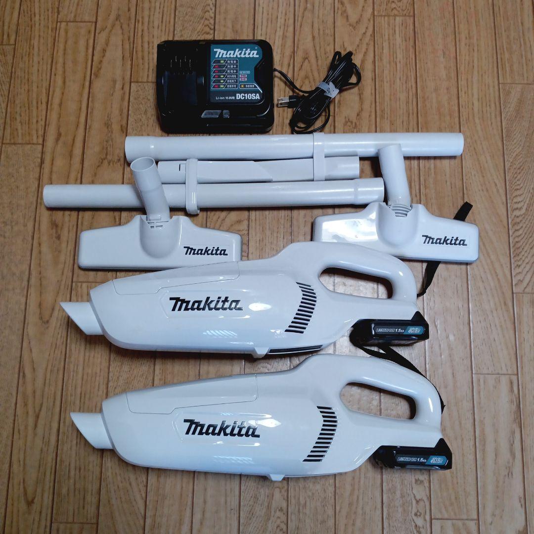 マキタ10.8V充電式クリーナーCL107FDの２台セット　バッテリー、充電器付