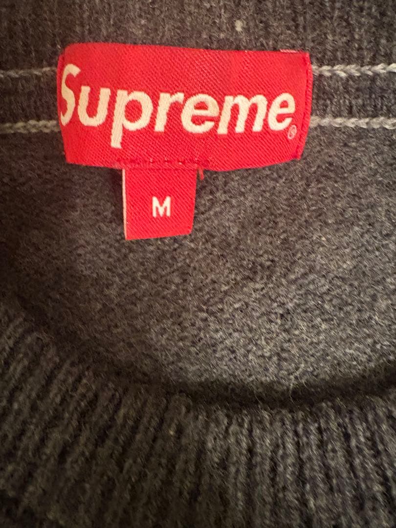 Supreme Stone Washed Sweater ブラック M