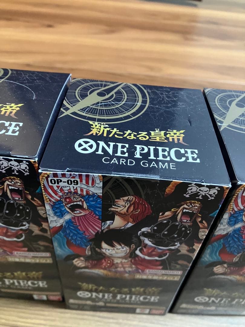 ワンピース新たなる皇帝 4BOXメモリアルコレクション1boxテープ付き 未開封