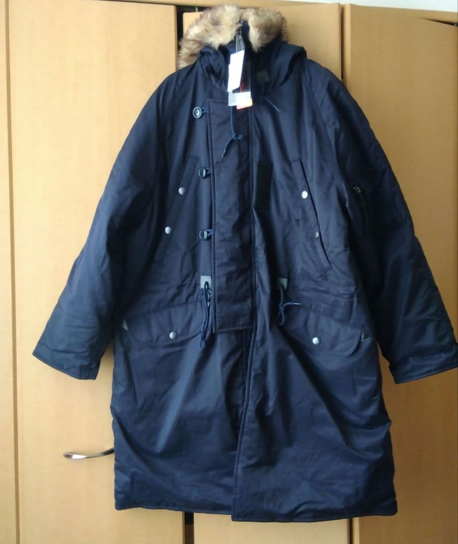 AIVER　N-3フライトコート　モッズコート　ネイビー