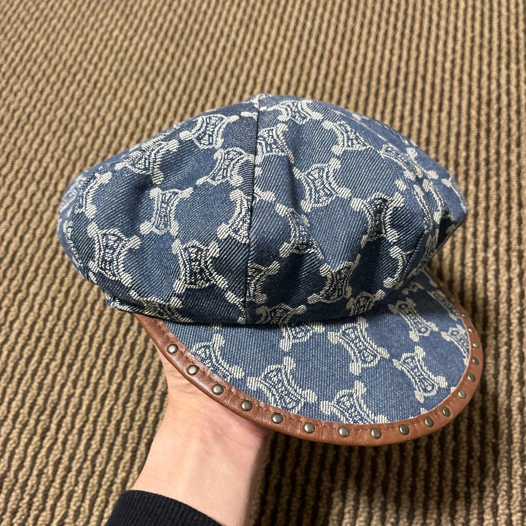 CELINE セリーヌ キャスケット デニム ヴィンテージ