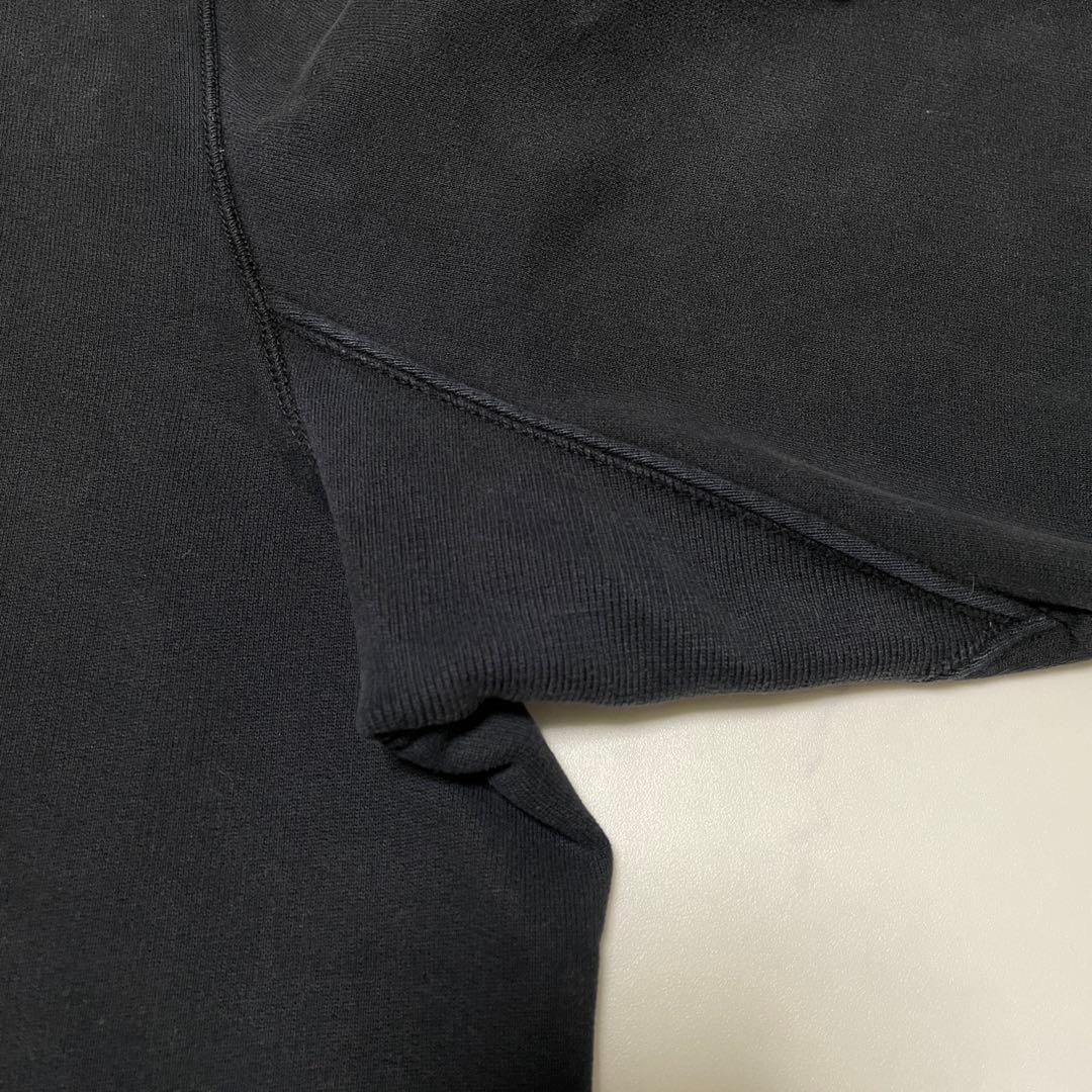 STONE  コットン　クルーネック　トレーナー　ブラック　XXL