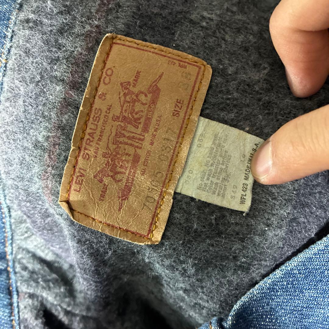 70年代頃 Levi's 70505-0317 38サイズ トロイブランケット