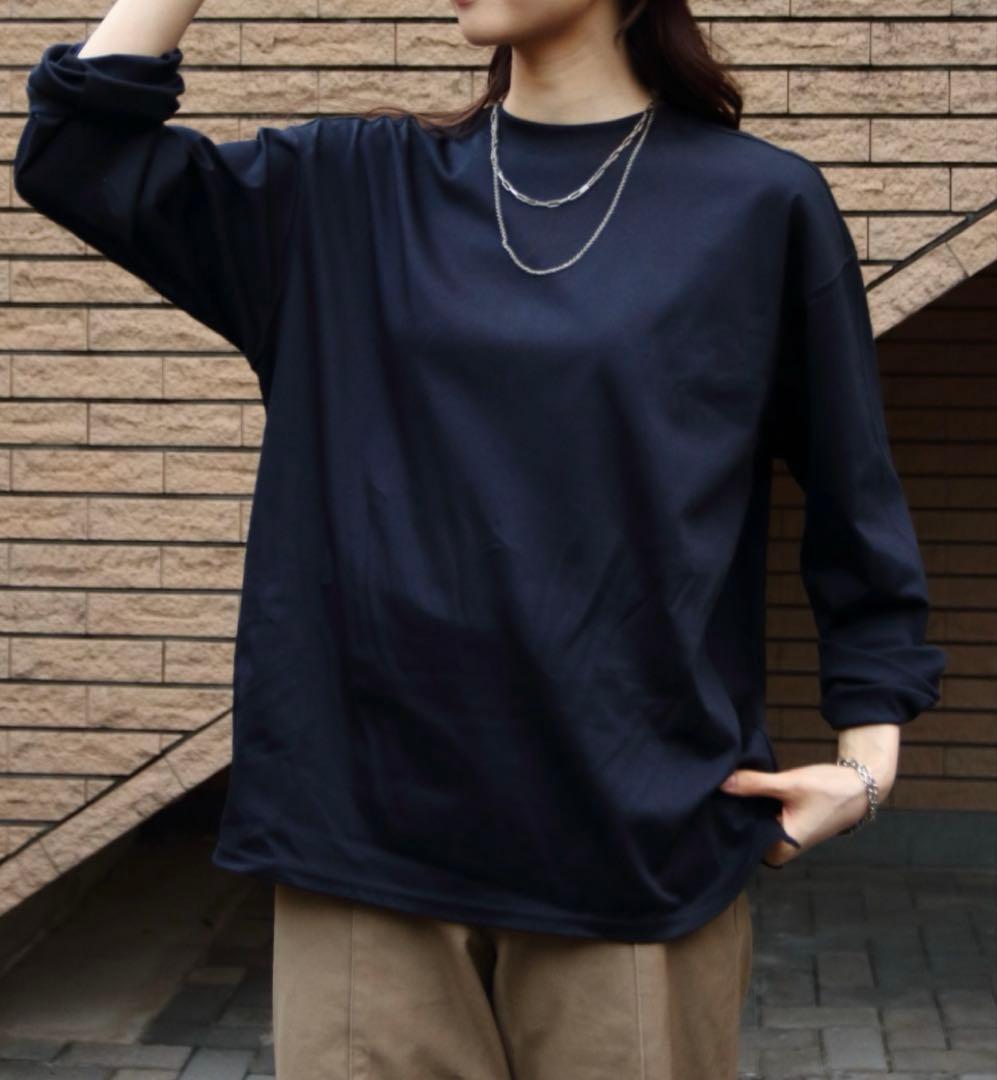 シンゾーンロングスリーブスマートTEE長袖カットソーTシャツ新品未使用ネイビー白