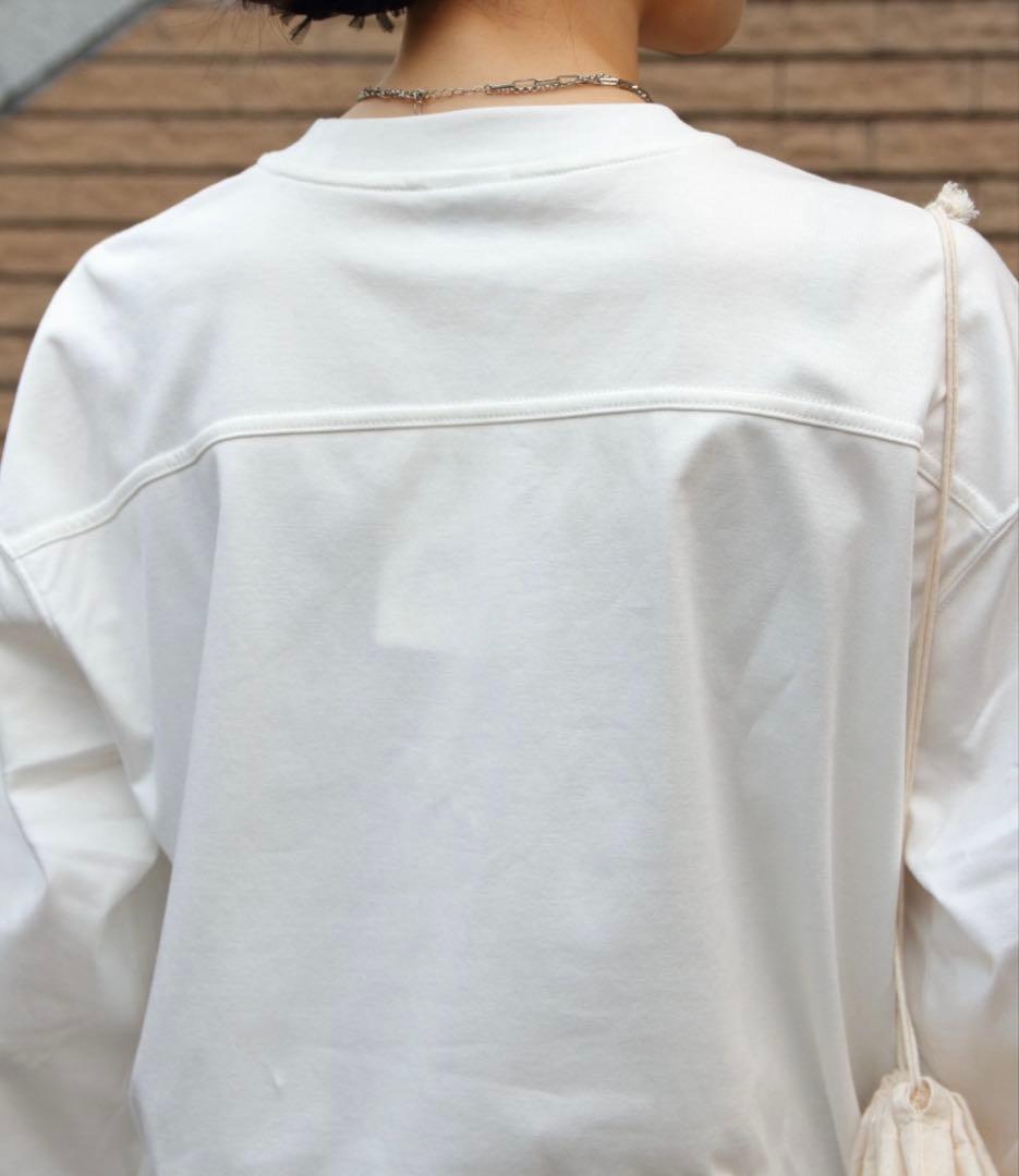 シンゾーンロングスリーブスマートTEE長袖カットソーTシャツ新品未使用ネイビー白