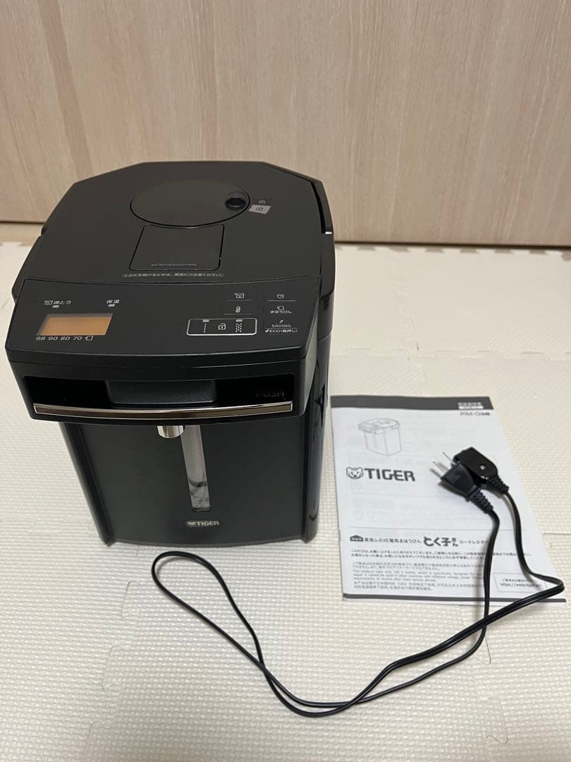 電気ポット タイガー 蒸気レスVE電気まほうびん とく子さん